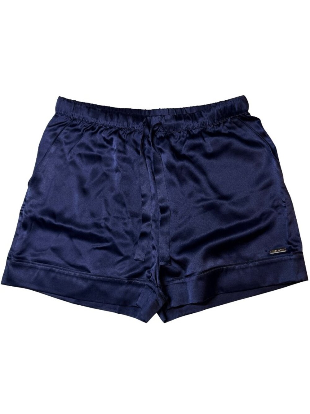 Cozy Earth Serenity Silk Pajama Shorts |100% Silk |Navy| NWT | Size XS